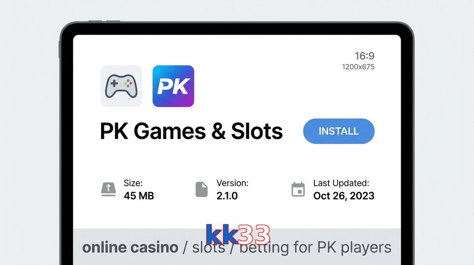 Game list for Kk33 gameapk section